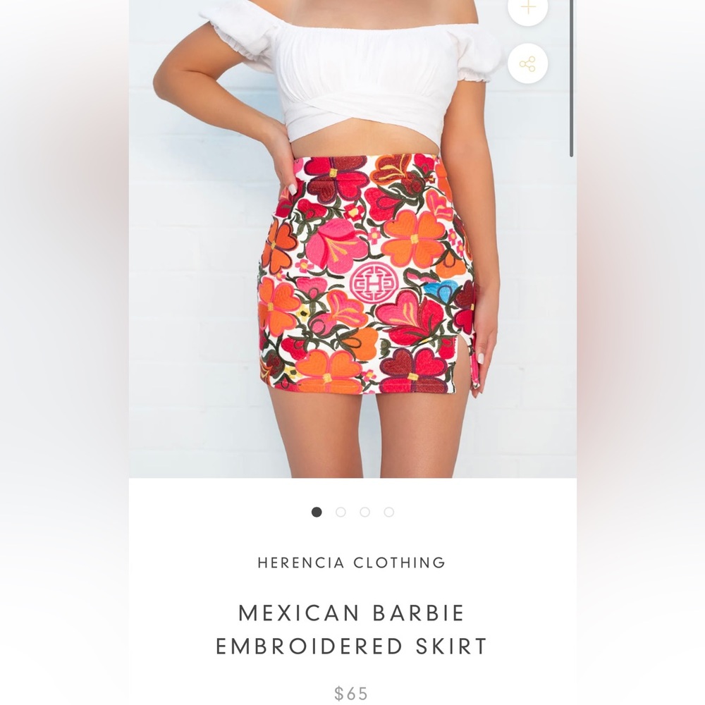 Embroidered skirt